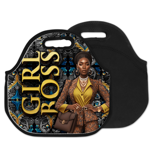 Girl, boss, yellow Lunch tote